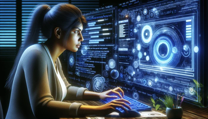 A web developer scrutinises Google PageSpeed Insights metrics on a computer screen to evaluate lazy loading performance.