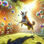 Bubble Chasing: Universal Fun for Pets Outdoors